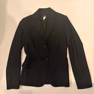 J Crew Black Women's Tailored Blazer Size 0